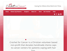 Tablet Screenshot of crochetforcancer.org